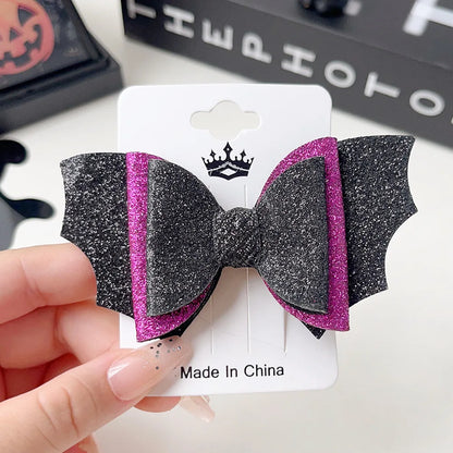 European Style Halloween Hair Clips Creative Pumpkin Ghost Bat Barrettes Themed Party Accessories Unisex
