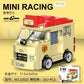 Racing Car Bus Engineering Vehicle Ambulance Pull Back Model Building Blocks Brick Toys Children Boys Compatible With Lego