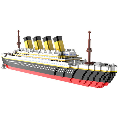 Titanic Model Cruise Ship Building Blocks MOC Boat DIY  Classical Bricks Kit Children Kids Toys Birthday Gift