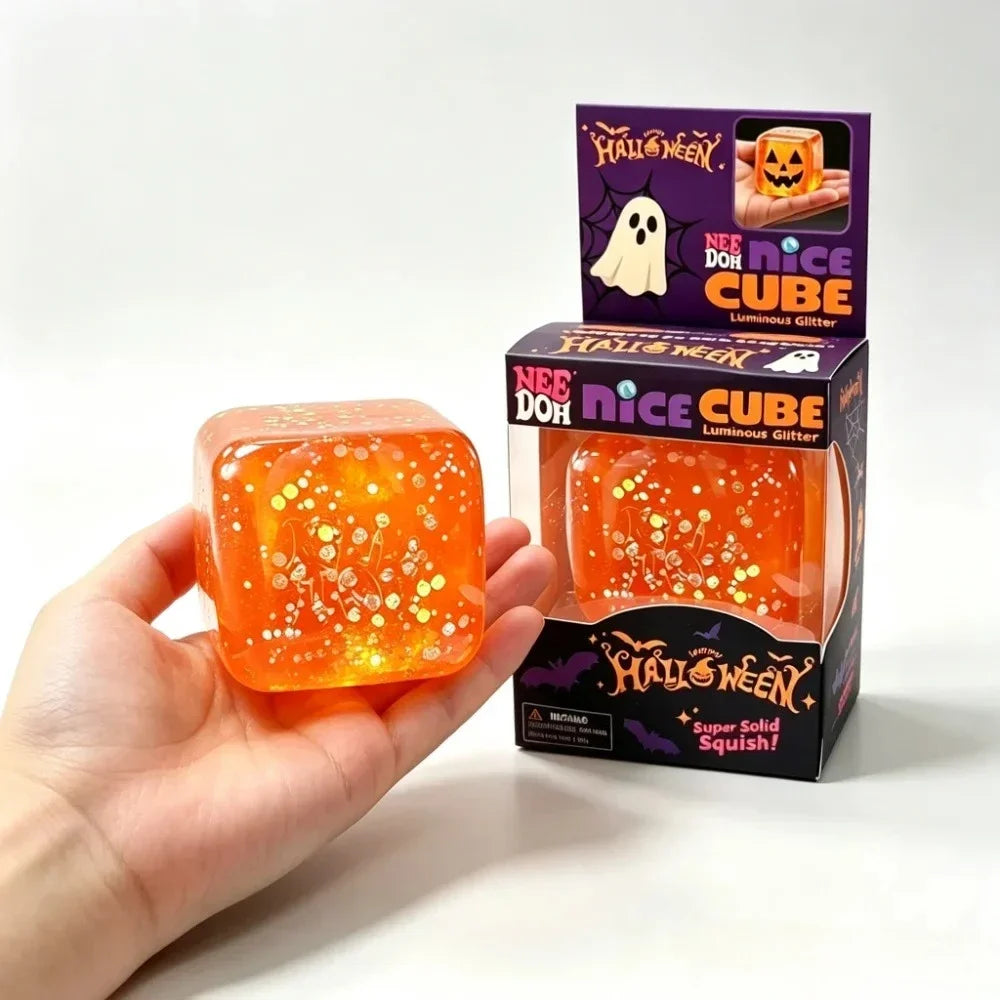 NeeDoh Halloween Gifts Such As Spiders and Pumpkins. Sensory Toys for Relieving Stress. Soft Decompression Toys