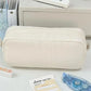 Simple Solid Color Square Pencil Case Large Capacity Classified Storage Pencil Bags Multifunctional Student Stationery Organizer
