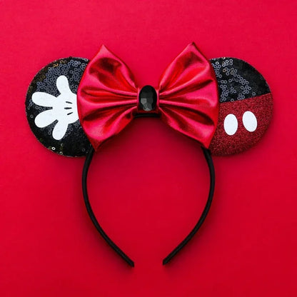 Disney Halloween Ear Headbands For Adults Kids Cosplay Bat Skeleton Maleficent Hairband Girls Ghost Women Party Hair Accessories