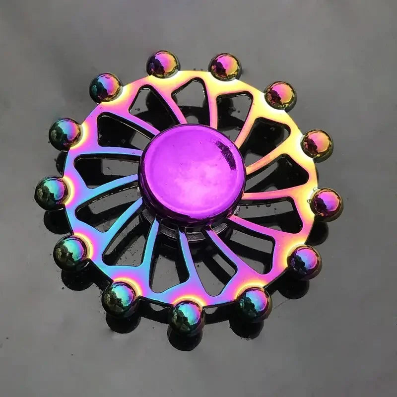 1 piece set colorful fidget spinner for adults zinc alloy stress relief toy office anxiety relief stress relief leisure gift