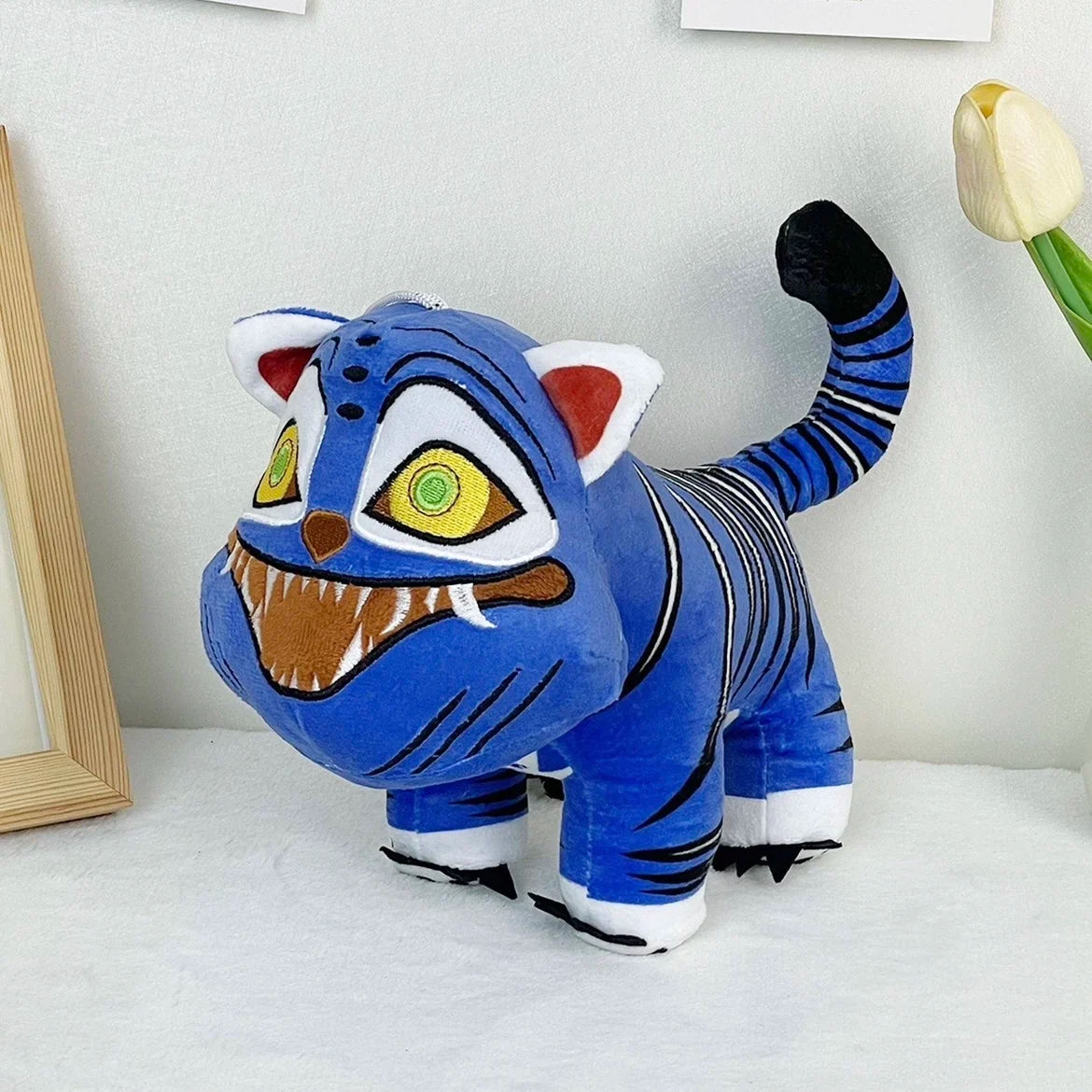 Anime Hunters Plush Cute Purple Tiger Black Hat Magpie With 3 Eyes Monster Hunt Girl Group Stuffed For Fans Gifts