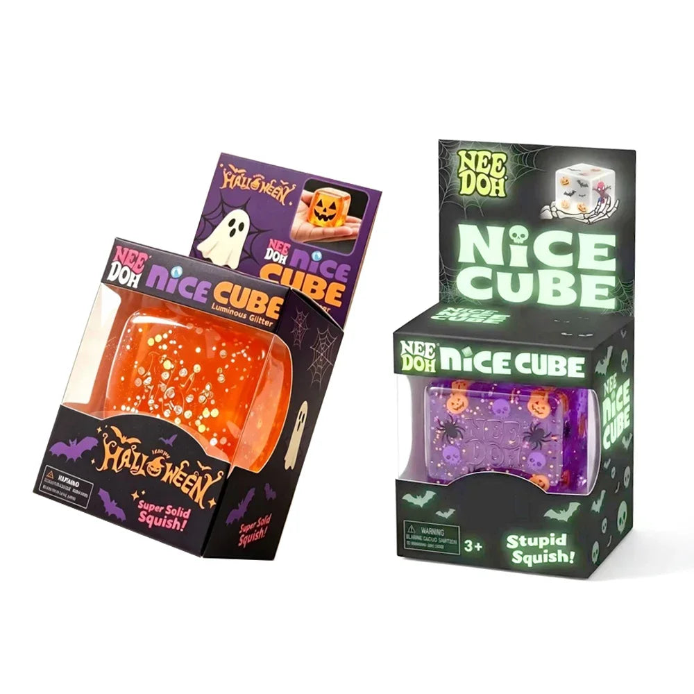 NeeDoh Halloween Gifts Such As Spiders and Pumpkins. Sensory Toys for Relieving Stress. Soft Decompression Toys