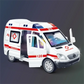 1:32 Mini Car Diecast Ambulance Fire-Truck Policecar Model Sound And Light Vehicle Simulation Collection Gifts Toys