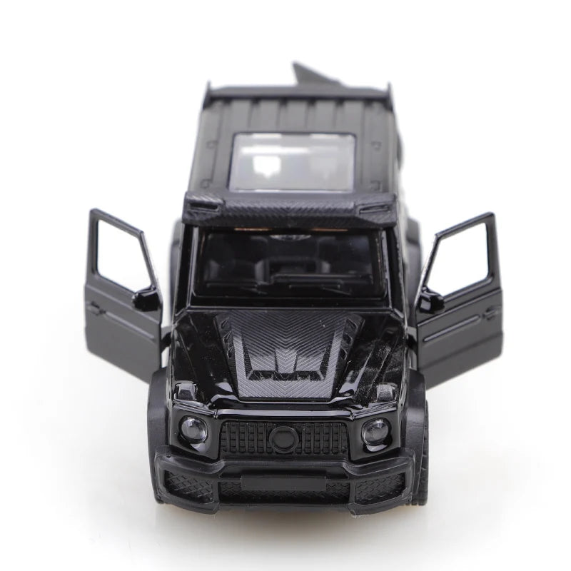 1/43 Scale Die-Cast Metal New Little G Pullback Off-Road Vehicle, Three-Door Alloy Model, Boy's Toy, Decoration