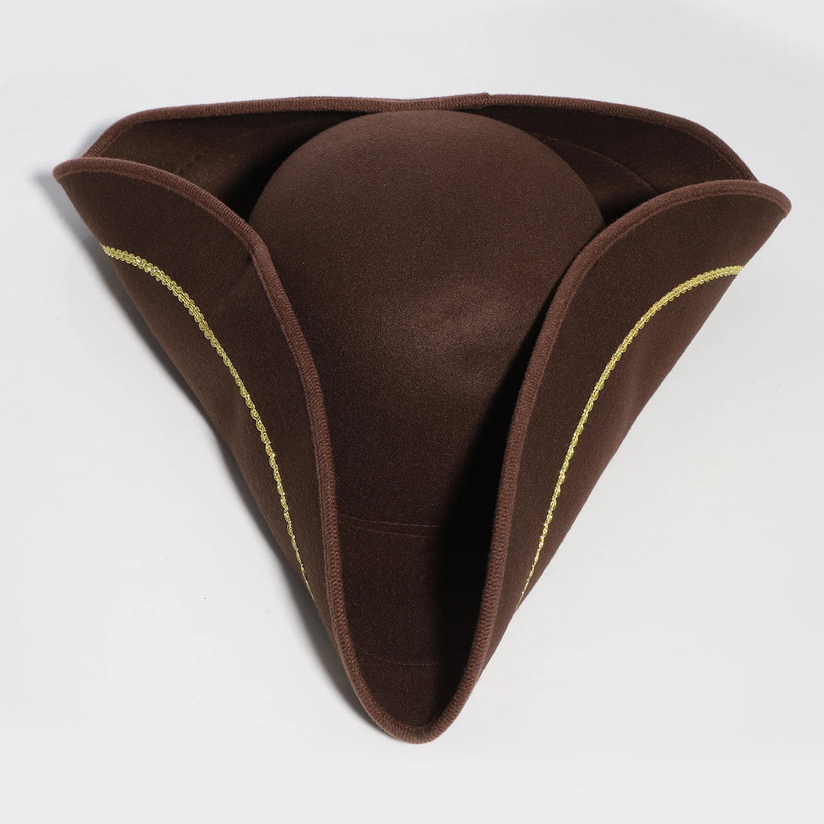 Black Brown Pirate Hat Caribbeans Tricorn Pirate Hat Halloween Cosplay Captain Hat Cap Jacks Sparrows Hat Masquerade Headgear