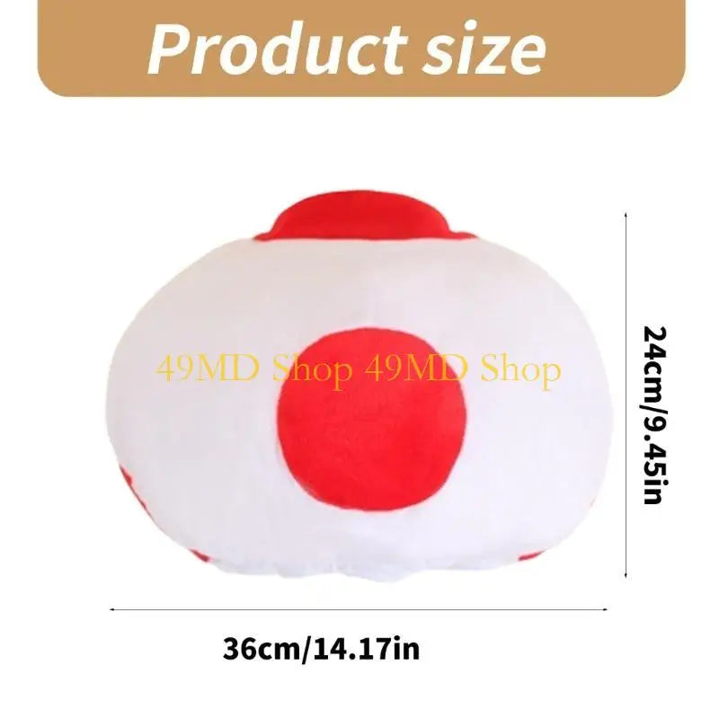 49MD Mushroom Hat for Halloween Costume Hat Festival Party Gathering Headgear Seasonal Party Photoshoots Hat Accessories