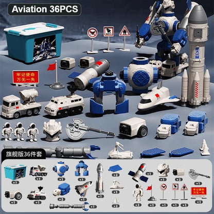 Children's Magnetic Deformation Engineering Car Robot Building Block Toy Set Multi Style Puzzle Assembly Machinery Mech Toy Gift