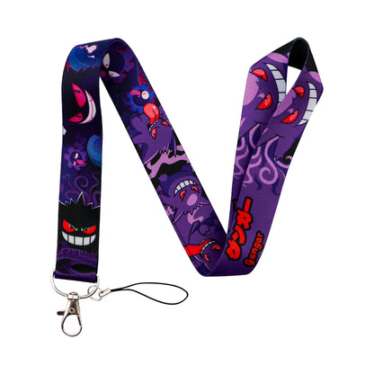 Japanese Anime Monsters Neck Strap Lanyard for Keys Keychain Badge Holder ID Credit Card Pass Mobile Phone Charm Accessories