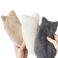 Kawaii Plush cat shaped pen bag with soft touch cute lightweight large capacity stationery storage pen bag multi-purpose storage