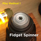 ADHD Focus Tool EDC Fidget 3-in-1 Fidget Toy Magnetic Spinner Push Play Gadget Stress Relief for Anxiety Kids Adults