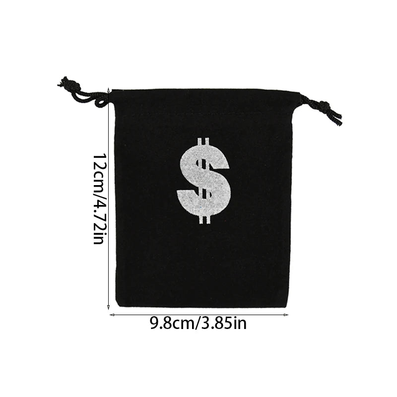 10Pcs Pirate Drawstring Gift Bags Treasure Coin Pouch Kids Boys Halloween Birthday Party Favors Supplies Small Candy Treat Bags