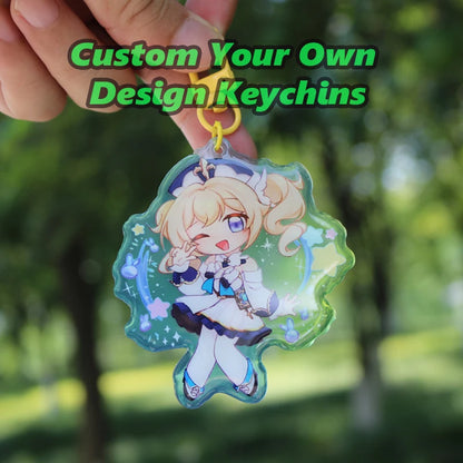 Custom Keychains Acrylic Anime Logo Personalizado Llaveros Customized Photo Chaveiro Personalized Key Chain for Christmas Gifts