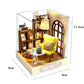 Casa Diy Wooden Miniature Doll House Small House Kit 3D Puzzle Assembly Building Toys With Furniture LED Lights Dollhouse Gifts