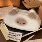 Ins Style Cartoon Pen Case Cute Caramel Cat Pen Bag Large Capacity Lovely Plush Animal Pencil Organizer Case School Supplies 1pc