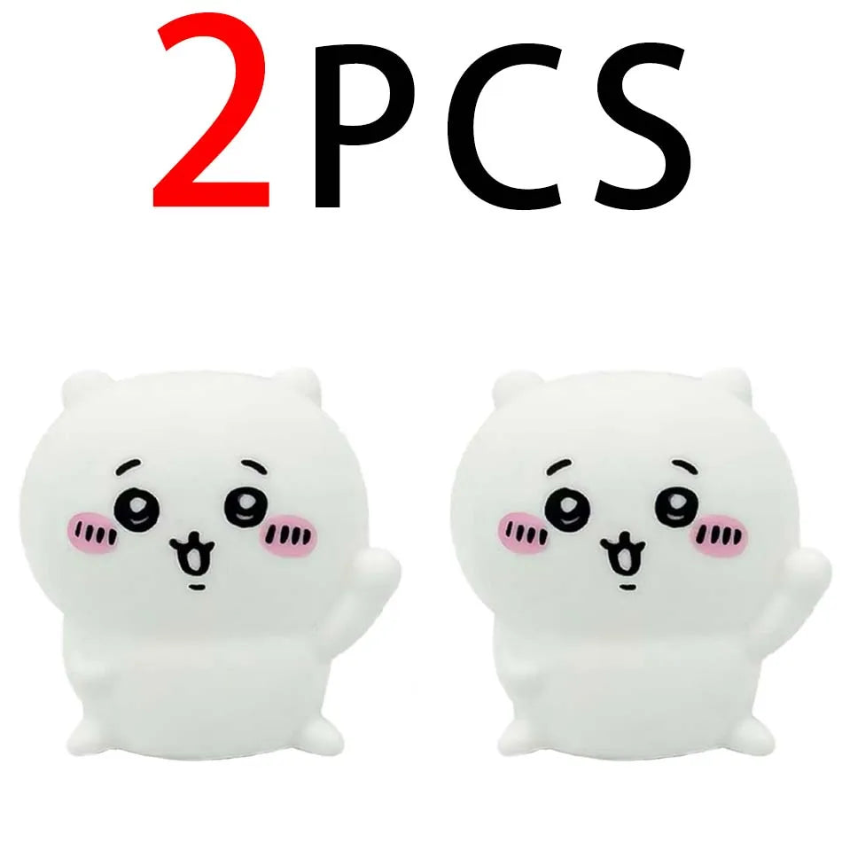 Cute Chikawa Kawaii Bedroom Desktop Decoration Hachiware Usagi Cartoon Vinyl Doll Night Light Luminous Toy Surprise Girl Gifts