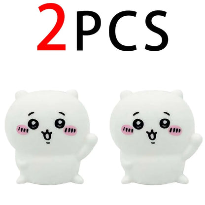 Cute Chikawa Kawaii Bedroom Desktop Decoration Hachiware Usagi Cartoon Vinyl Doll Night Light Luminous Toy Surprise Girl Gifts
