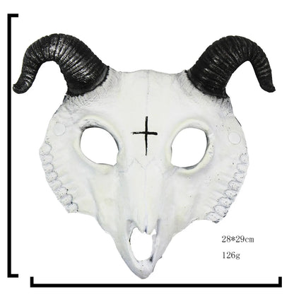 Goat Mask Halloween Role Play Party PU Material Animal Mask Personalized Halloween Festival Masquerade Costume Performance Props