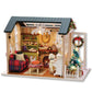 DIY Miniature Dollhouse Kit Assemble Puzzle 3D Wooden House Room Craft With Furniture LED Lights For Friends Birthday Gift Toys