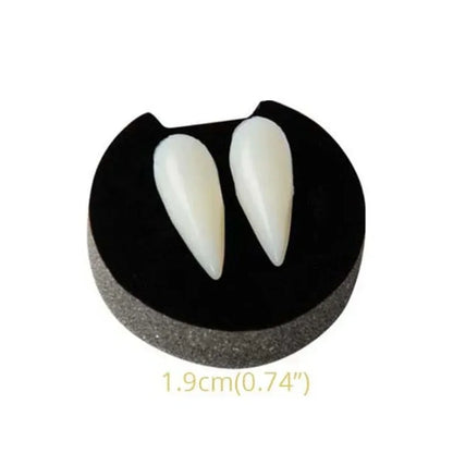 1-4Pcs Halloween Vampire Dentures Prop Halloween party Costume DIY Cosplay Props Decoration False Teeth With Dental Gum