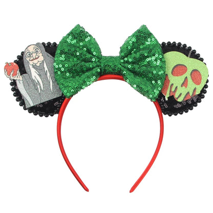 Mickey Mouse Ear Headbands Bow Hairbands Hair Accessories Party Christmas Halloween Princess Decoration Cosplay Costume for Girl