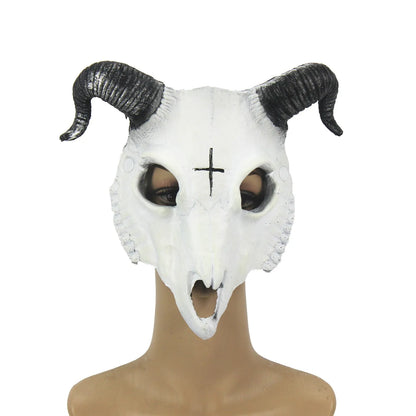 Goat Mask Halloween Role Play Party PU Material Animal Mask Personalized Halloween Festival Masquerade Costume Performance Props