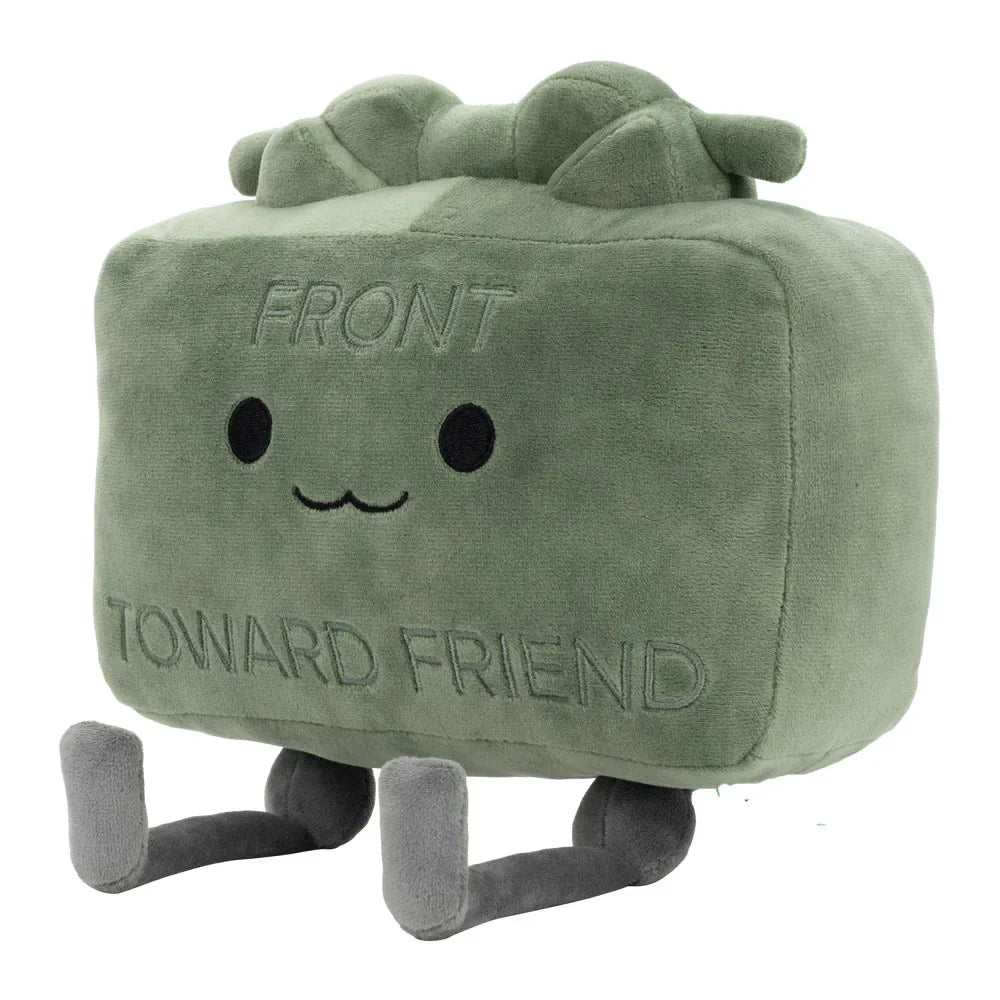Popula20CM Clay the Claymore Plush Doll Kawaii Green Square Doll Pillow Accessories Gift Collection Model For Kid Birthday Gifts