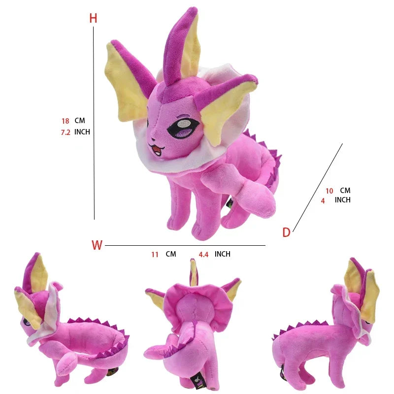 Leafeon Vaporeon Glaceon Sylveon Espeon Umbreon Vaporeon Sylveon Plush Toy Stuffed Animal Collectible Soft Plushies Cartoon Doll