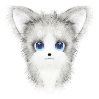 Animal Furry Fursuit Head Mask Plush Cat Fox Mask Costume Props for Halloween Cosplay Party