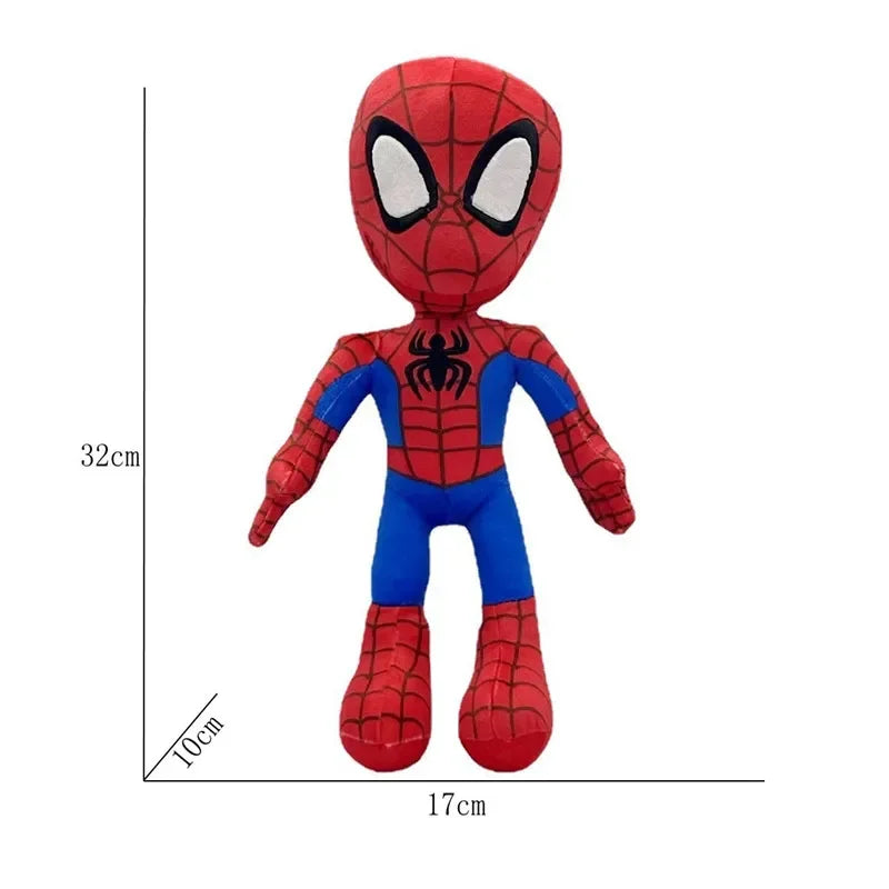 32CM Anime Avengers Spidermanes Plush Toys Into the Spider-Verse Gwen Peter Parker Noir Dolls Soft Stuffed Toy For Kids Gift