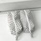 Portable Fabric Pencil Bag for Students Ins Korean Style Dot Pencil Case Large Capacity Fashion Stationery Organizer Makeup Bag