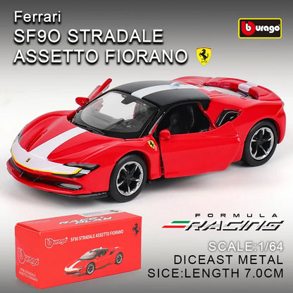 Bburago 1: 64 Ferrari series Multiple choices SP3 812 ENZO F40 F12TDF SF90 458 Car Die Casting Model  Gift Toy