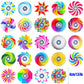 24PCS Mini Fidget Spinners Anxiety Stress Relief Sensory Toys for ADHD Birthday Party Favors Classroom Prizes Supplies