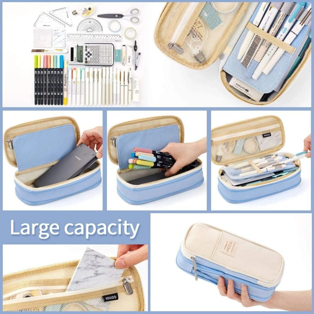 Kawaii Pencil Cases Large Capacity Pencil Bag Pouch Holder Box for Girls Office Students Organizer School Stationery Supplies