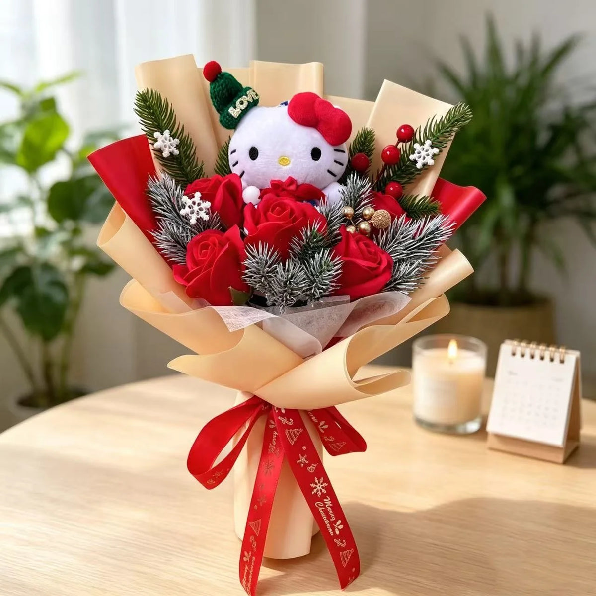 Genuine Stitch Micky Minions Pikachu Plush Dolls Anime Cartoon Cosplay Christmas Halloween Styles Creative Handmade Bouquets