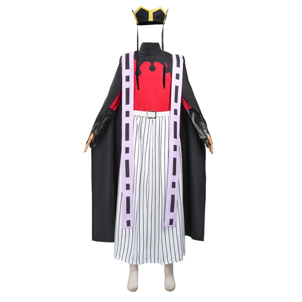 Demon Doma Douma Cosplay Costume Wig Fan Sets Kimetsu No Yaiba Outfit Halloween Anime Douma Kimono for Men Women