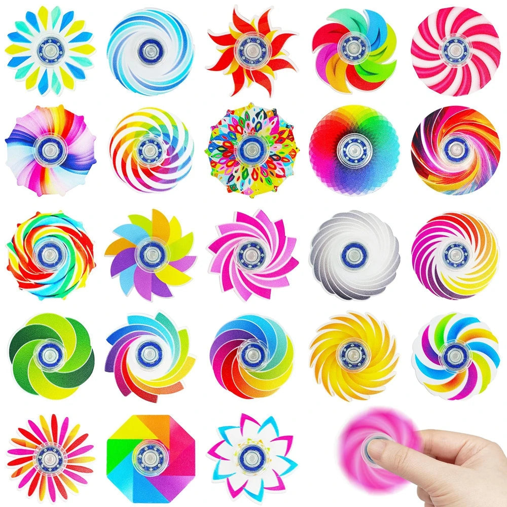 24PCS Mini Fidget Spinners Anxiety Stress Relief Sensory Toys for ADHD Birthday Party Favors Classroom Prizes Supplies