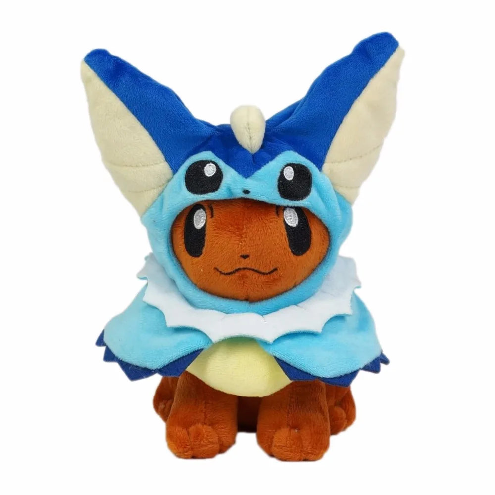 Pokemon 8" Eevee Poncho Umbreon Espeon Jolteon Vaporeon Sylveon Flareon Plush Doll Stuffed Toys