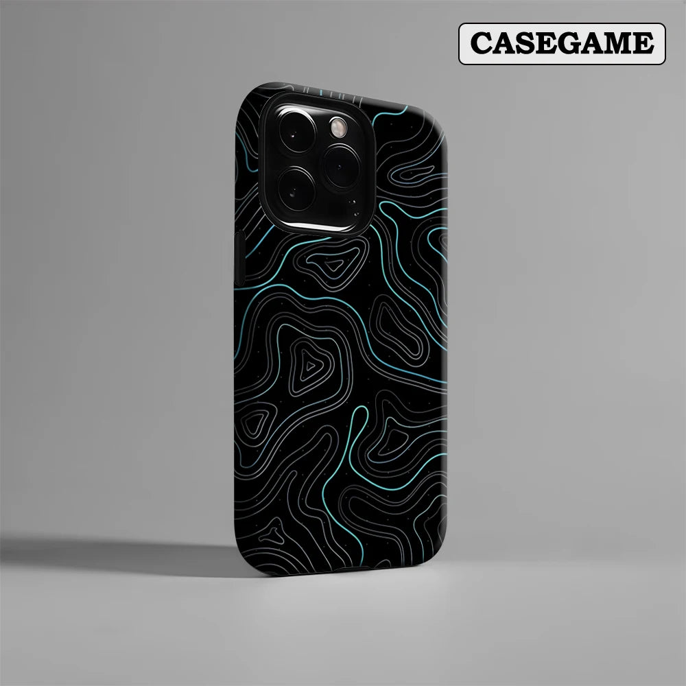 Neon Contours IPhone17 Must-Haves Phone Case for IPhone 17 16 15 14 13 12 Pro Max Plus Double-layer Back Cover INS