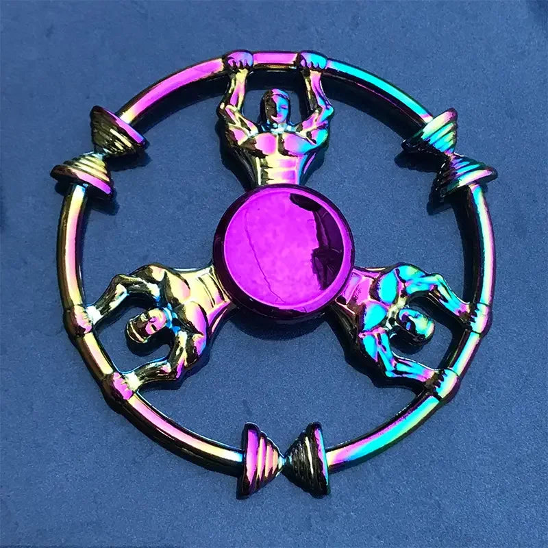 1 piece set colorful fidget spinner for adults zinc alloy stress relief toy office anxiety relief stress relief leisure gift
