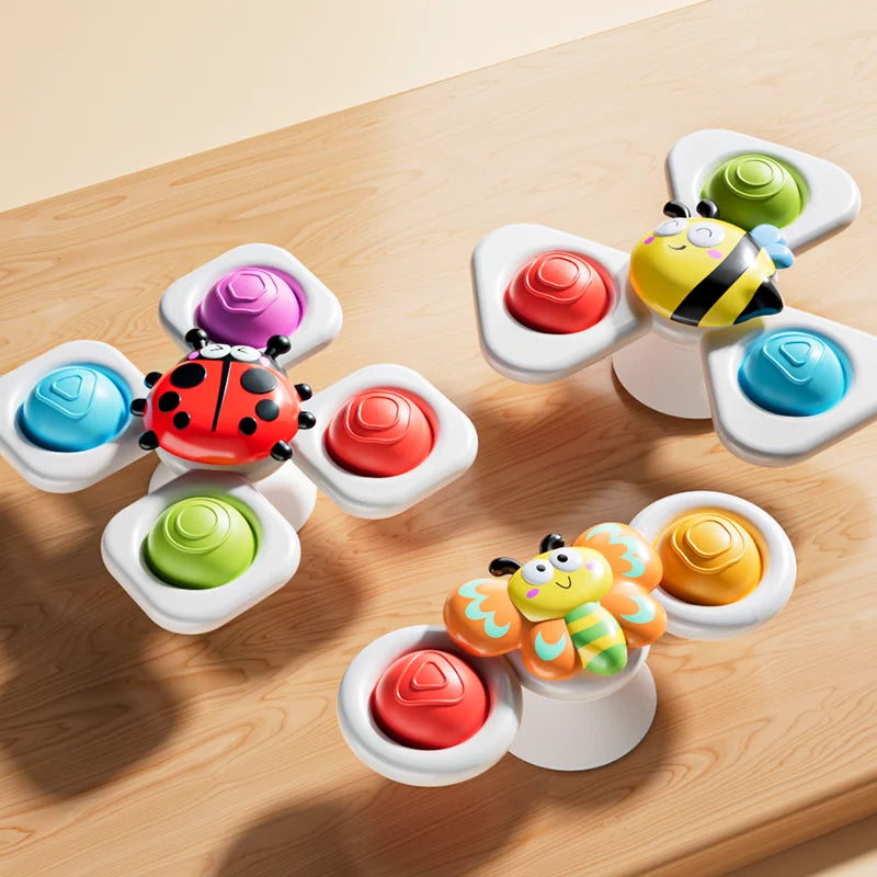 Cartoon spinning toy insect ocean-themed bath toy stress relief toy