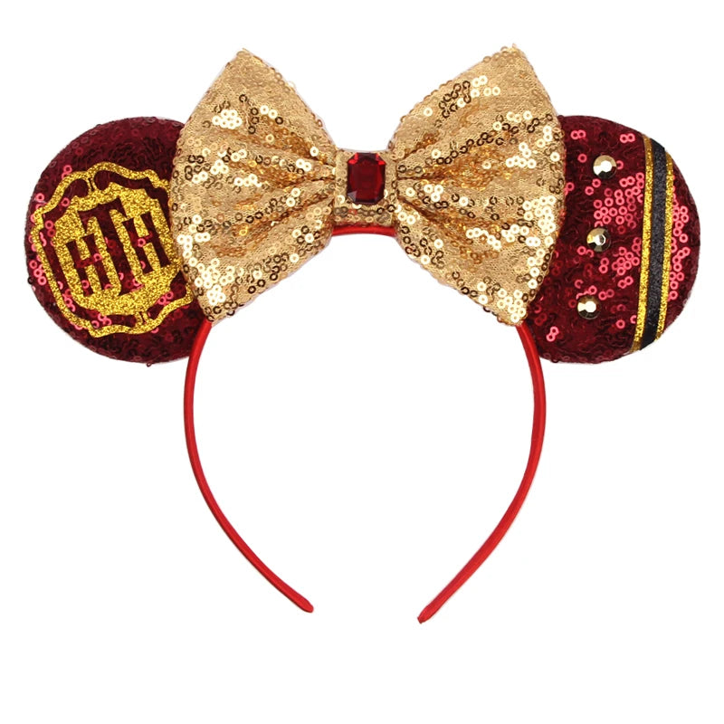 2023 Mouse Ears Headband For Kids Adult Halloween Spider Sequins Bow Hairband Festival Party Cospaly DIY Hair Accessories