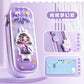 3D Astronaut Pencil Case Boys Stationery New Popular Student Double-layer Large Capacity Waterproof Pink Rabbit