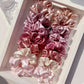 16-piece set of soft satin hair ties in pink and brown colors | suitable for wearing in all settings