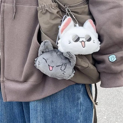 Anime Keychain Geto Suguru and Satoru Gojo Plush Cosplay Doll Pendant Keyrings Accessories Key Chains Fans Gifts