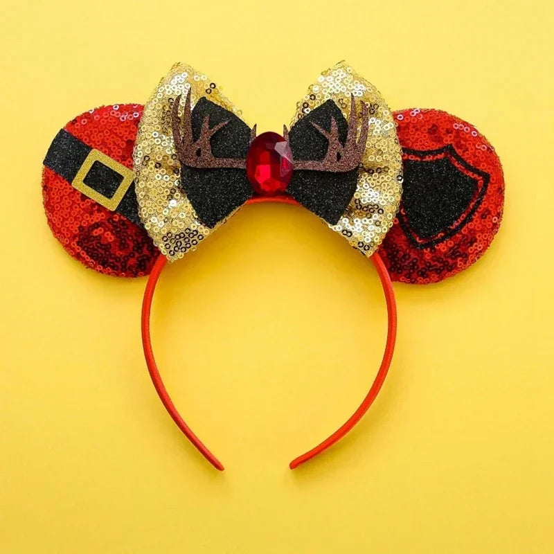Disney Halloween Ear Headbands For Adults Kids Cosplay Bat Skeleton Maleficent Hairband Girls Ghost Women Party Hair Accessories