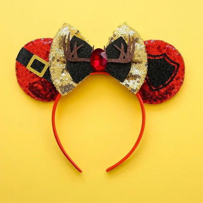 Disney Halloween Ear Headbands For Adults Kids Cosplay Bat Skeleton Maleficent Hairband Girls Ghost Women Party Hair Accessories