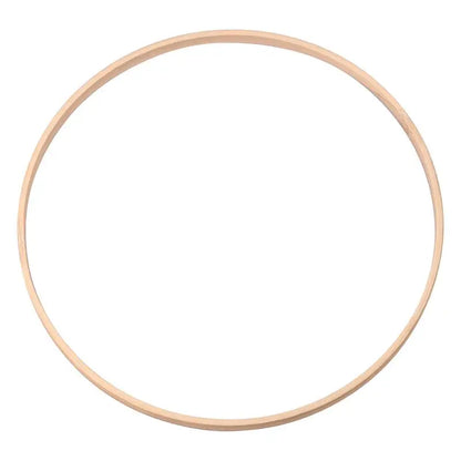 1Pcs Wooden Bamboo Floral Circle Hoop Macrame Hoop Wood Rings for Wedding Party Home DIY Flower Wreath Dream Catcher Frame Decor